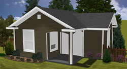 shed with porch